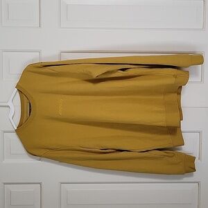 Blind Rooster womens mustard color Empathy sweatshirt sz xl.